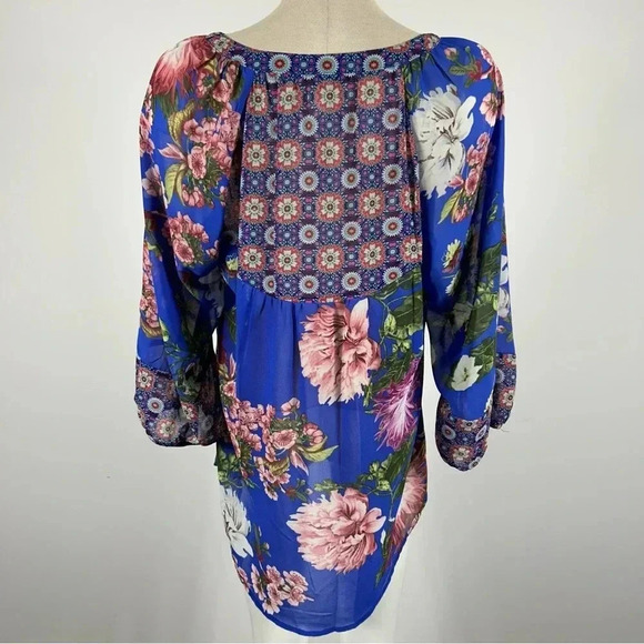 ❤️ FIGUERORA & flower colourful floral blouse M - Picture 3 of 10